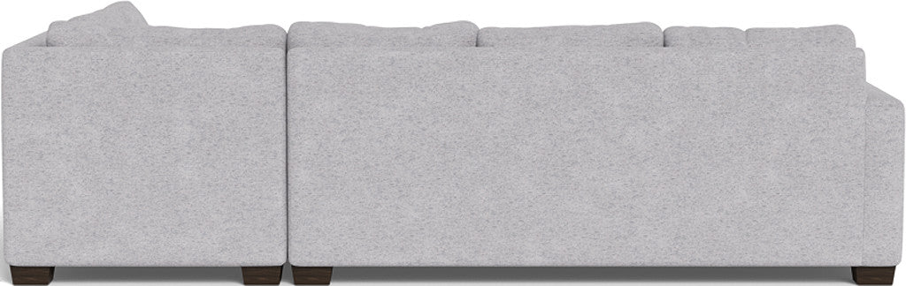 Track 121" Right Chaise Sectional - Travis Pewter