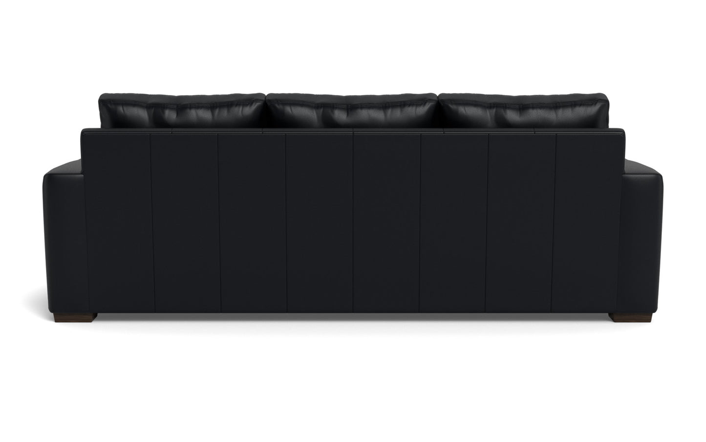 Mesa 101" Leather Estate Sofa - Tribeca Black