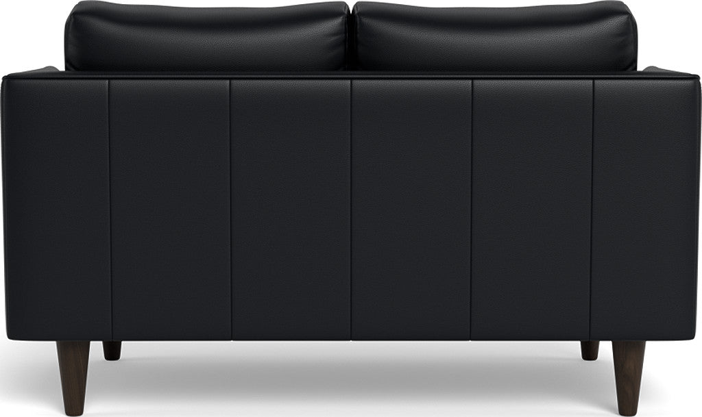 Rainey 59" Leather Loveseat - Tribeca Black