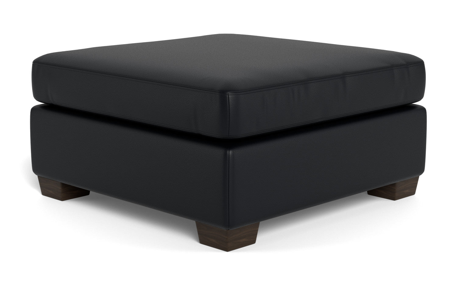 Mesa Leather Storage Cocktail Ottoman - Hudson Lager