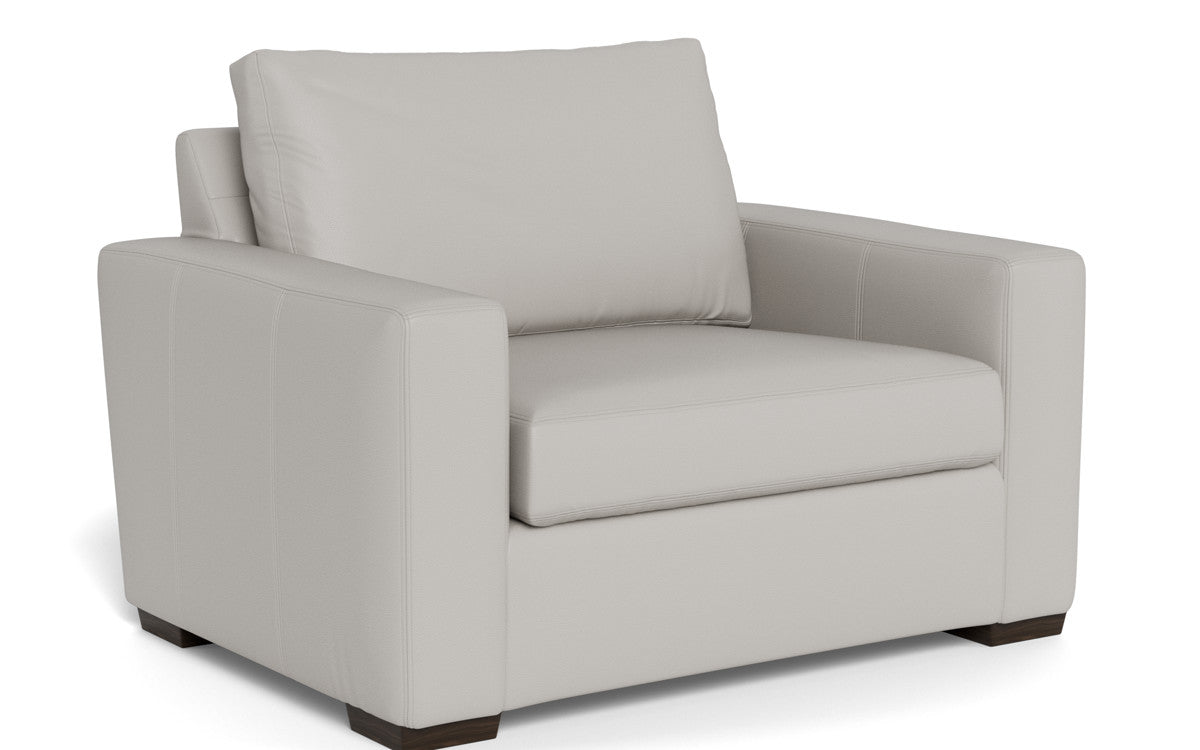 Mas Mesa 52" Deep Leather Arm Chair - Tribeca Chelsea