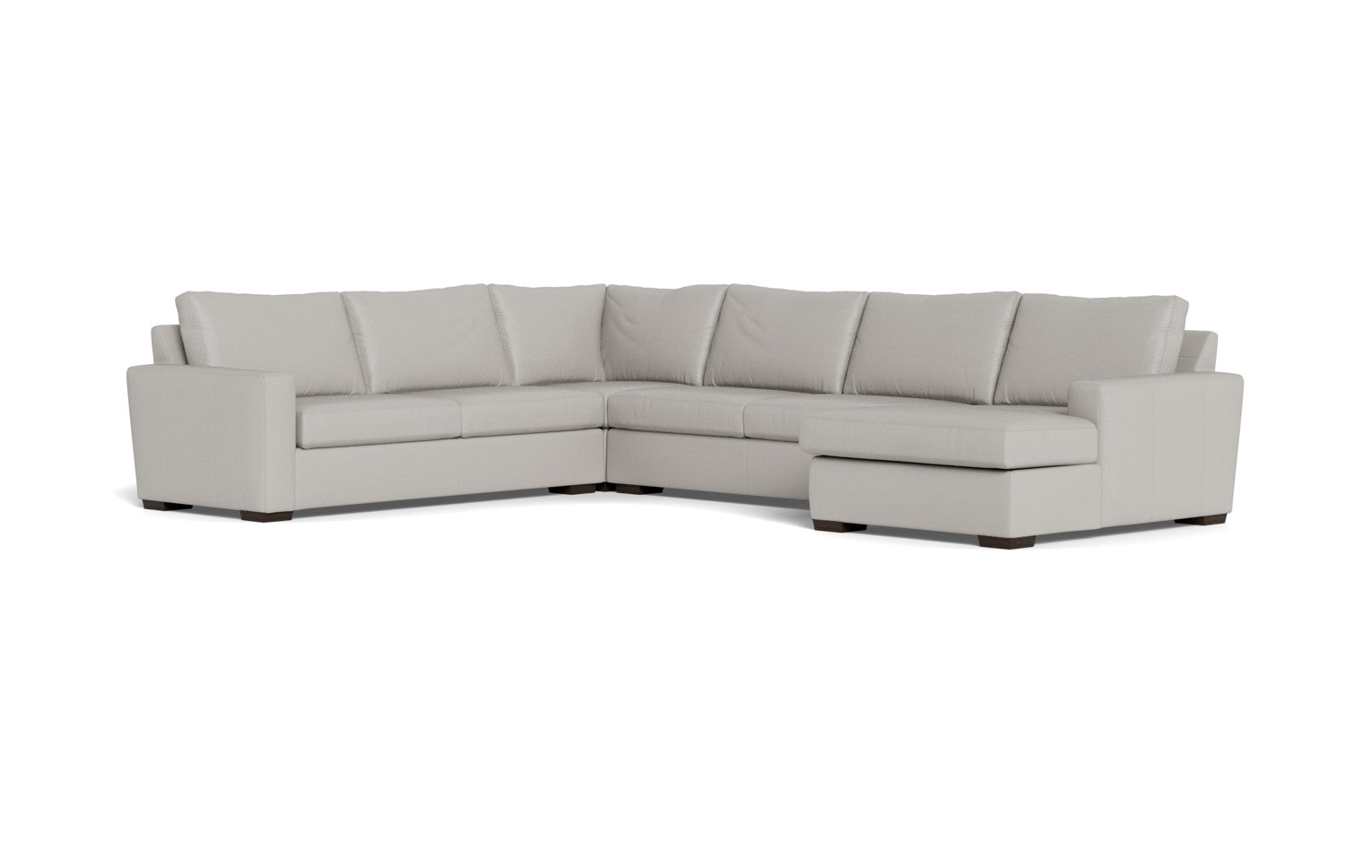 Mesa 156" Leather Corner Sectionals w. Right Chaise - Tribeca Chelsea