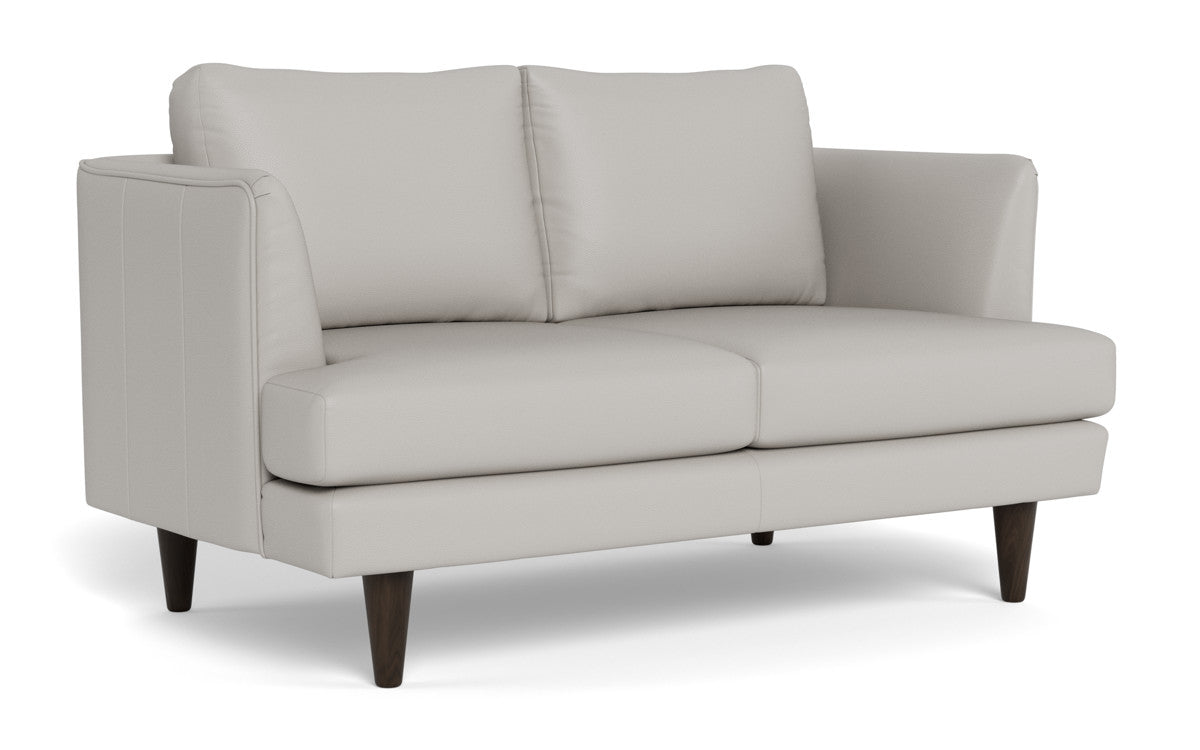 Rainey 59" Leather Loveseat - Tribeca Chelsea