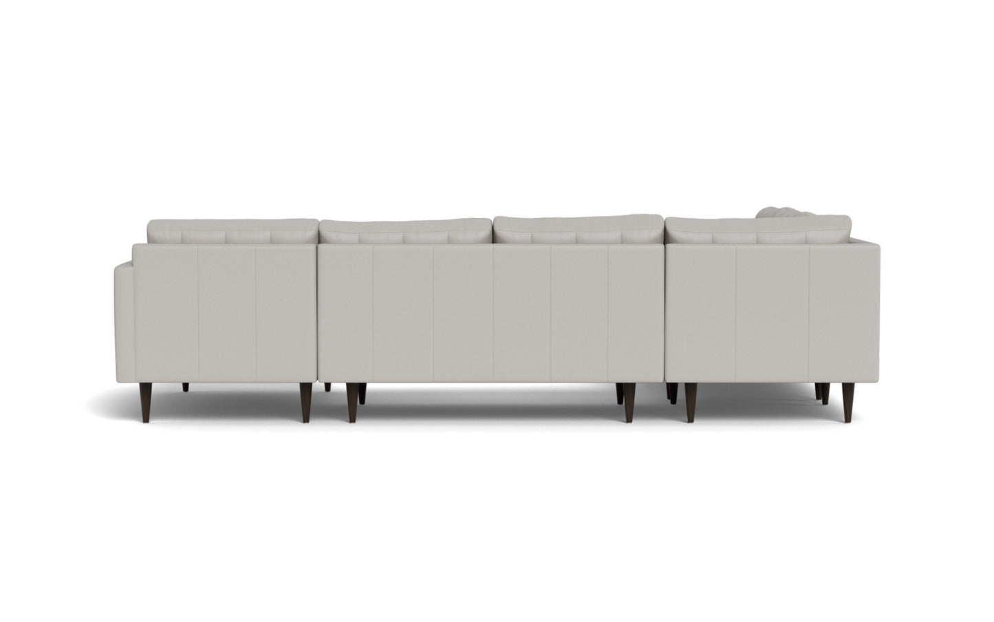 Wallace 131" Leather Corner Sectionals w. Right Chaise - Tribeca Chelsea