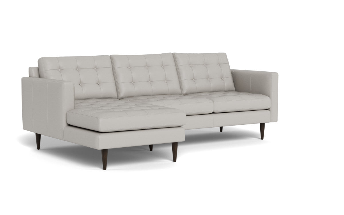 Wallace 98" Leather Left Chaise Sectional - Tribeca Chelsea