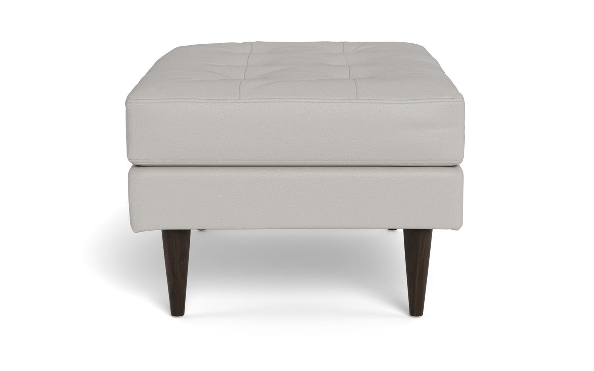 Wallace Leather Ottoman - Tribeca Chelsea