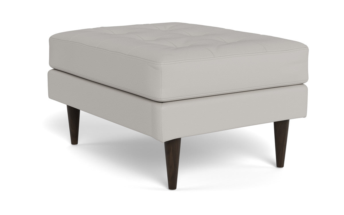 Wallace Leather Ottoman - Tribeca Chelsea