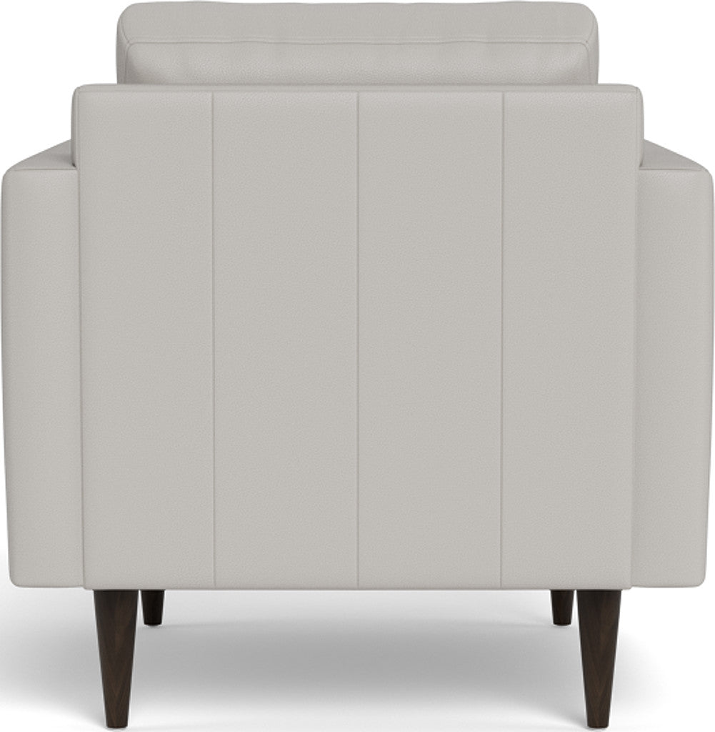 Wallace 34" Leather Untufted Arm Chair - Tribeca Chelsea