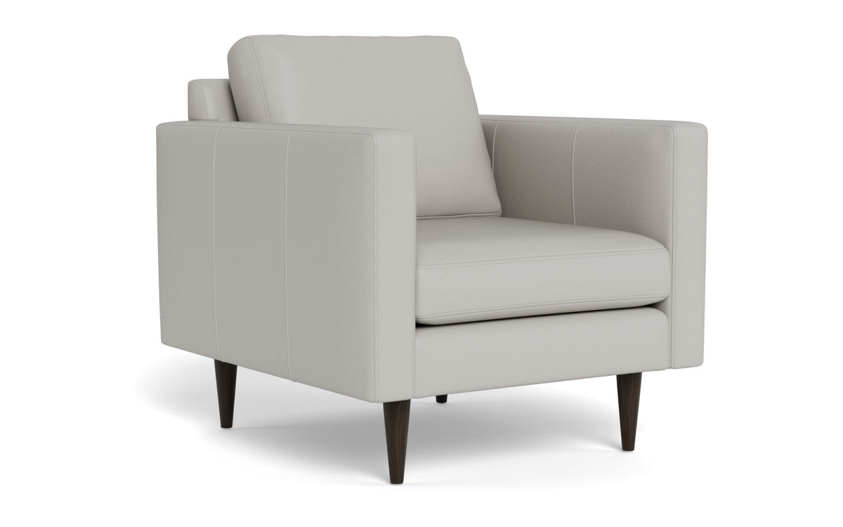 Wallace 34" Leather Untufted Arm Chair - Tribeca Chelsea