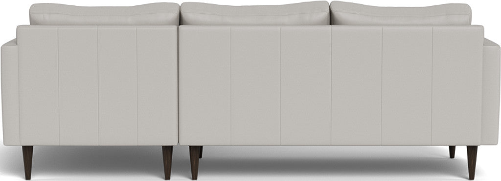 Wallace 98" Leather Untufted Right Chaise Sectional - Tribeca Chelsea