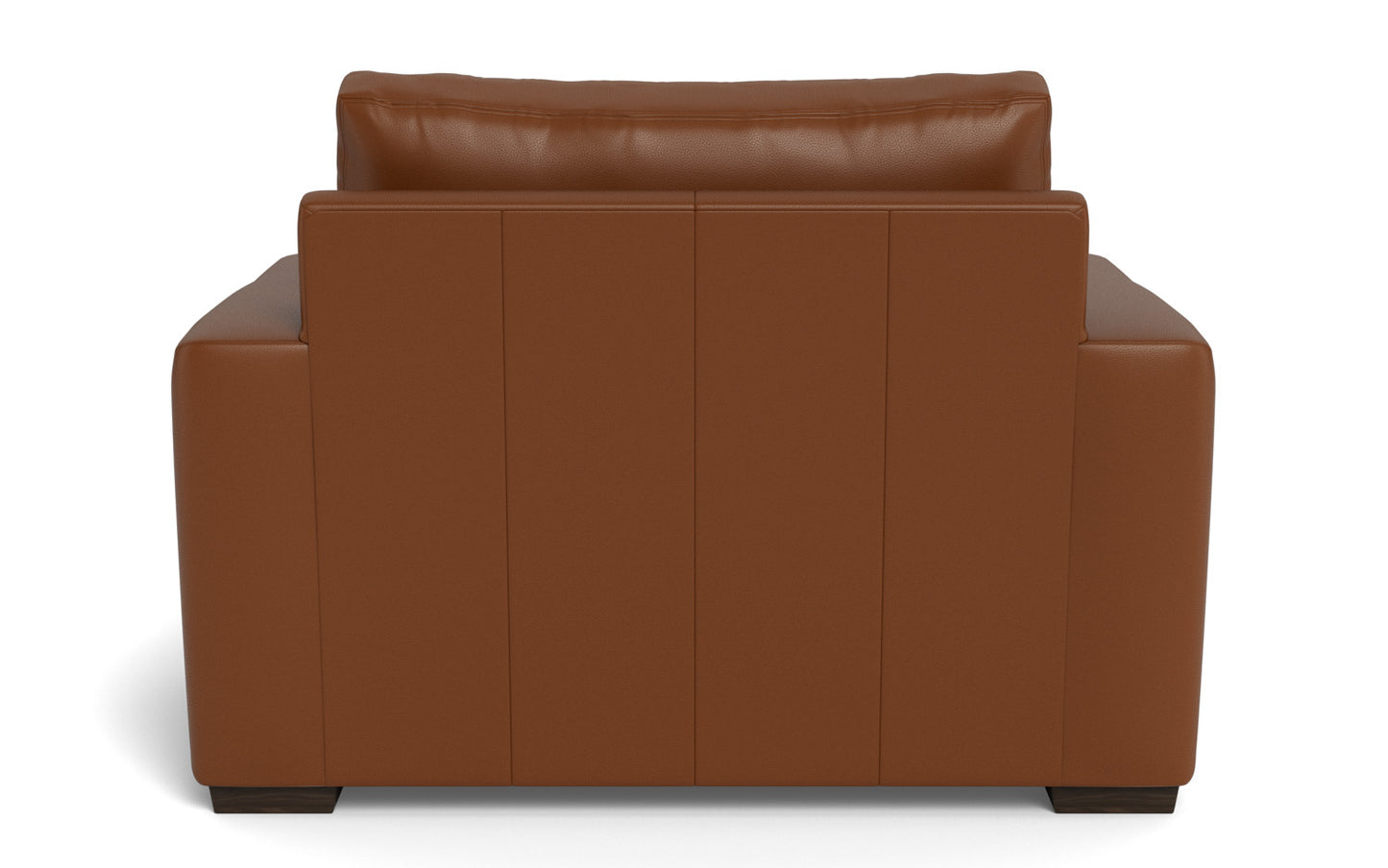 Mesa 52" Leather Arm Chair - Tribeca Chestnut