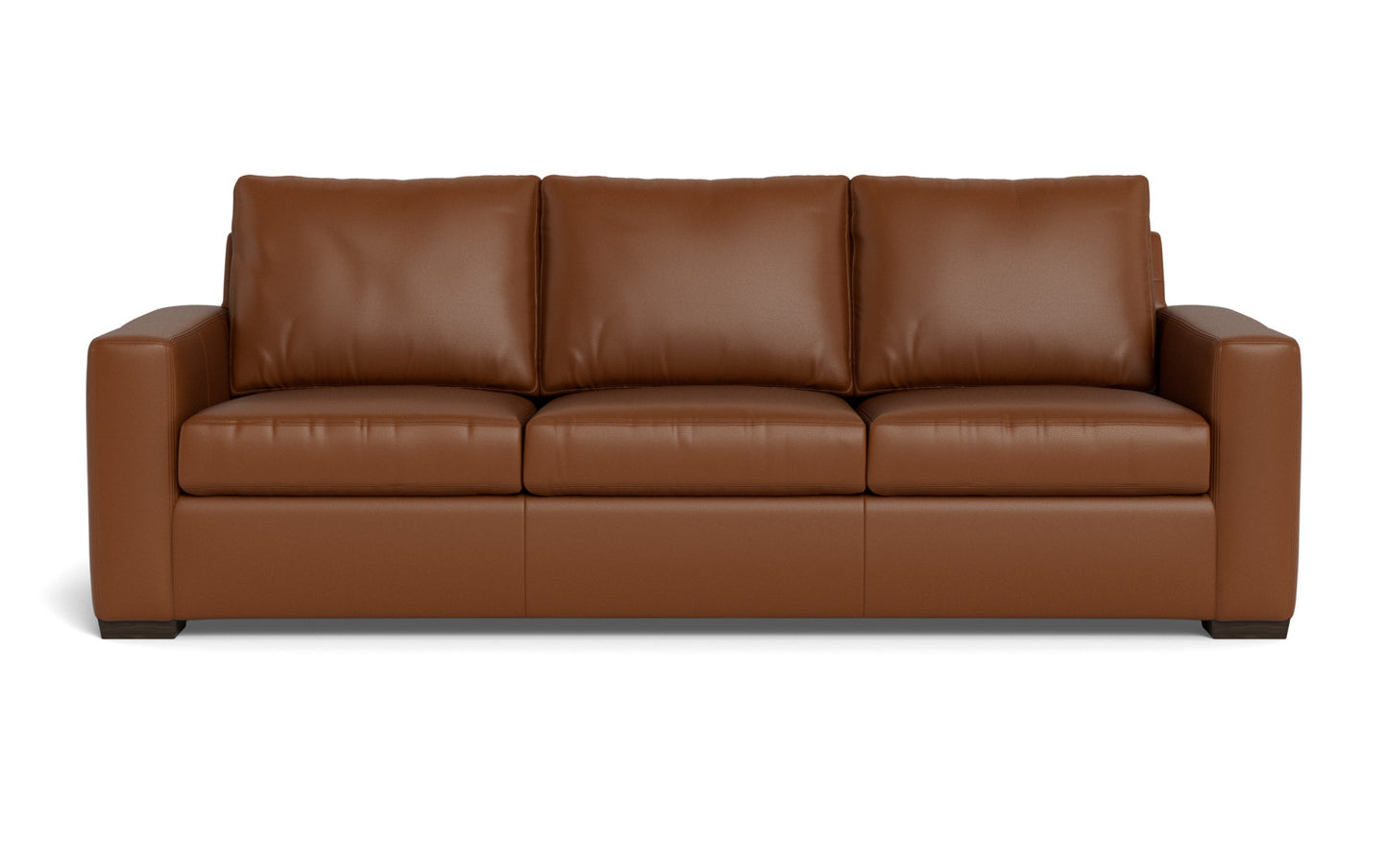 Mesa 101" Leather Estate Sofa - Tribeca Chestnut