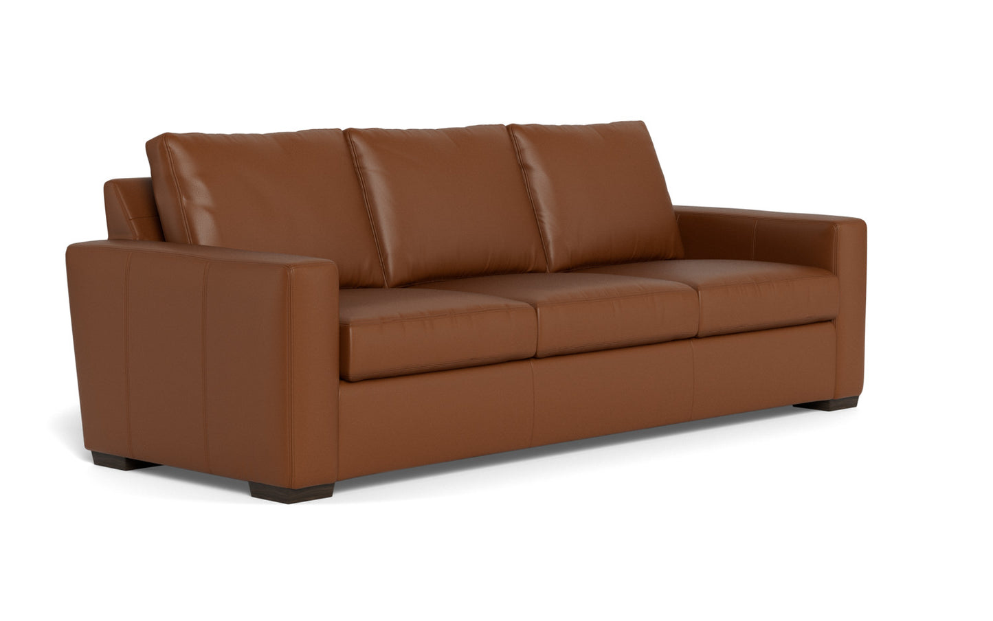 Mesa 101" Leather Estate Sofa - Tribeca Chestnut