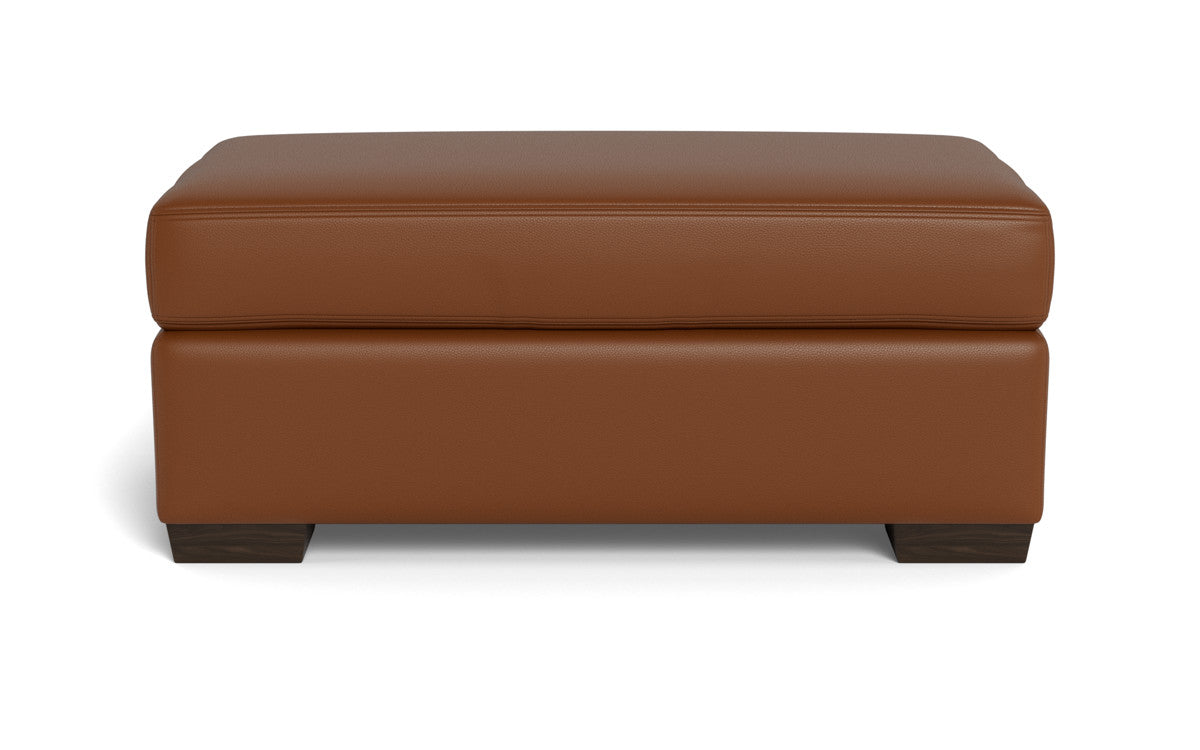 Mesa Leather Ottoman - Tribeca Chelsea