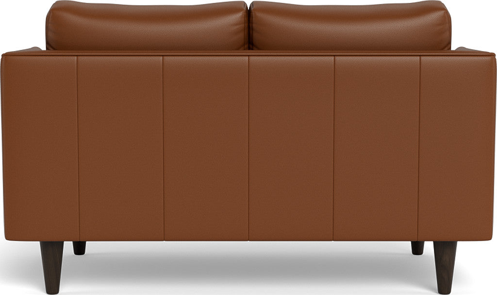 Rainey 59" Leather Loveseat - Tribeca Chestnut