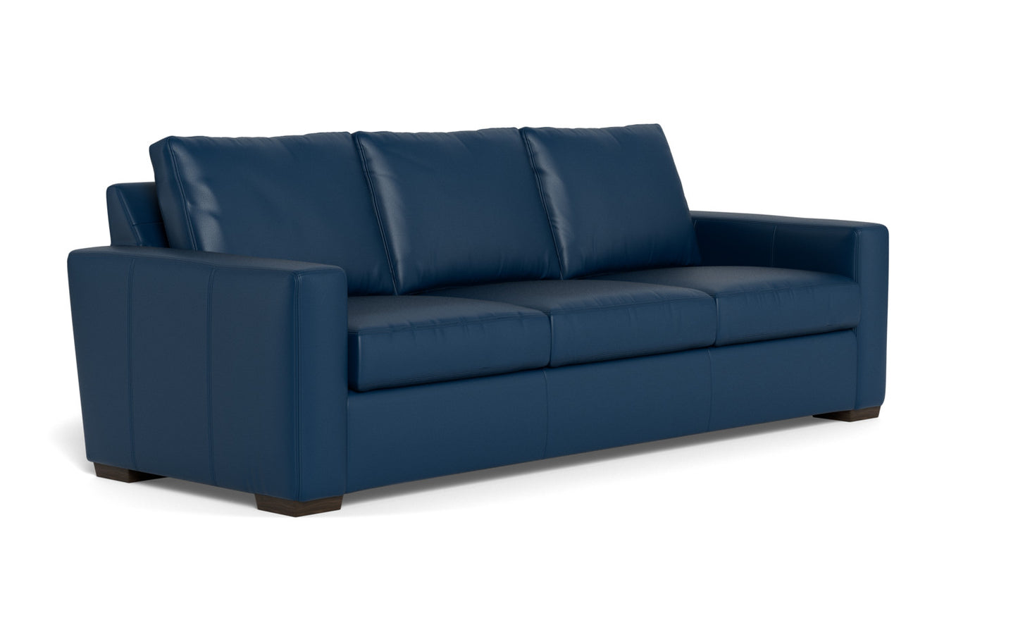 Mesa 101" Leather Estate Sofa - Tribeca Cobalt