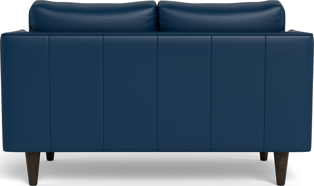 Rainey 59" Leather Loveseat - Tribeca Cobalt