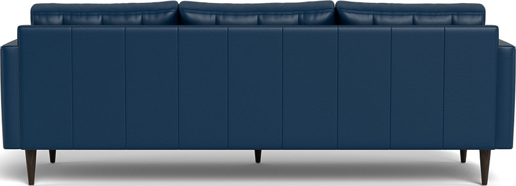 Wallace 98" Leather Estate Sofa - Tribeca Cobalt