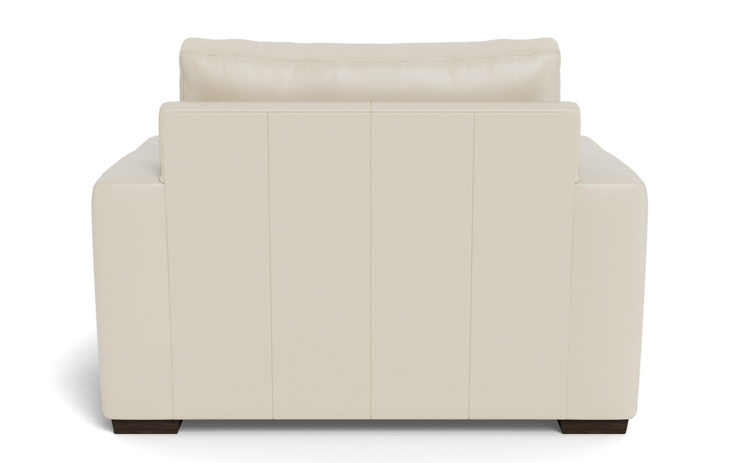 Mesa 52" Leather Arm Chair - Tribeca Cream