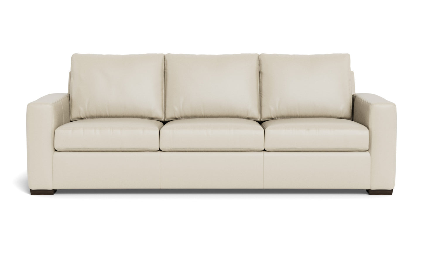Mesa 101" Leather Estate Sofa - Tribeca Cream