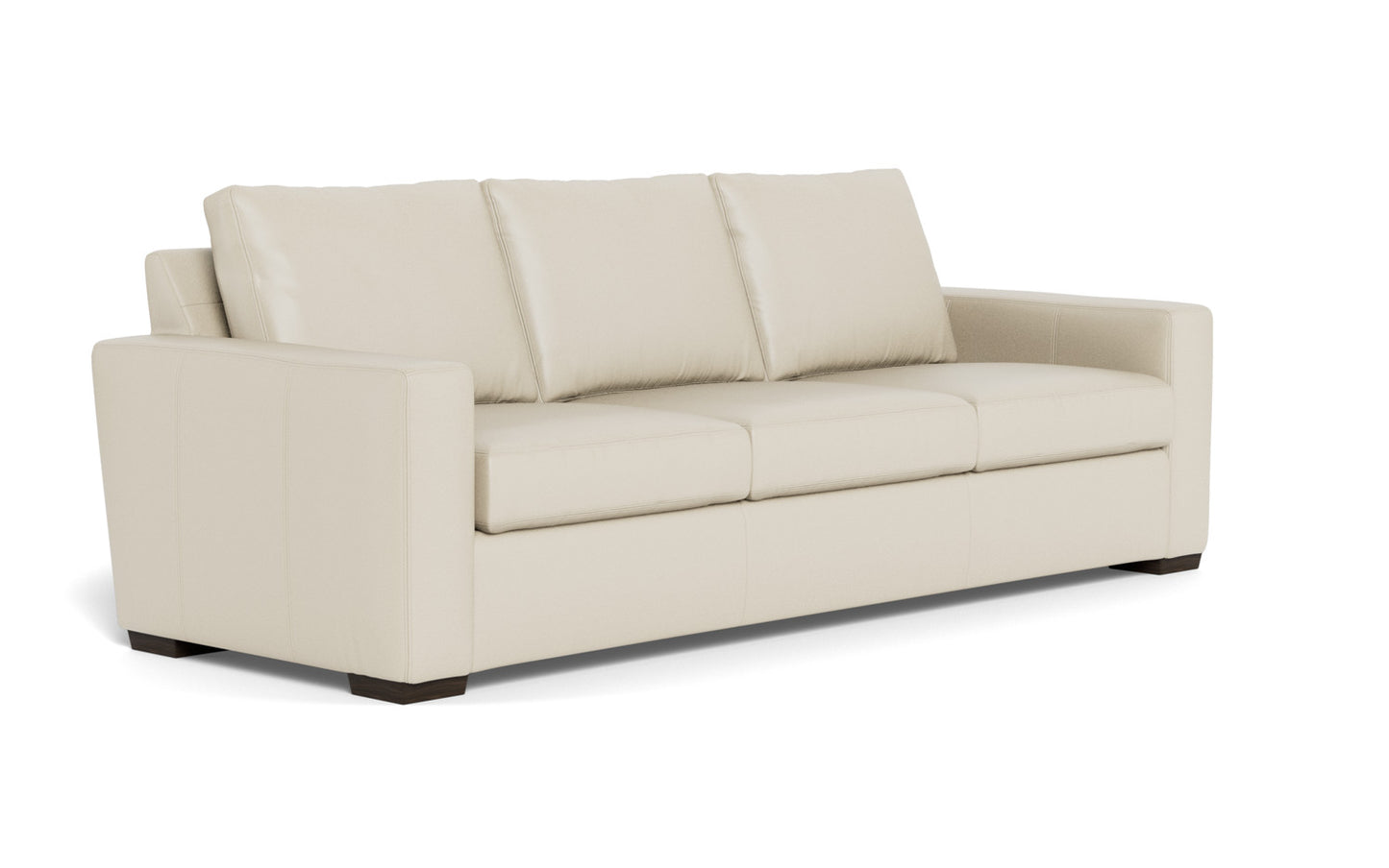 Mesa 101" Leather Estate Sofa - Tribeca Cream