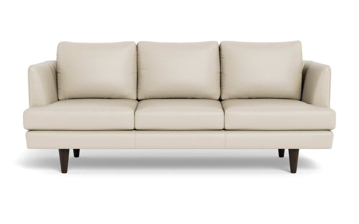 Rainey 83" Leather Sofa - Tribeca Cream