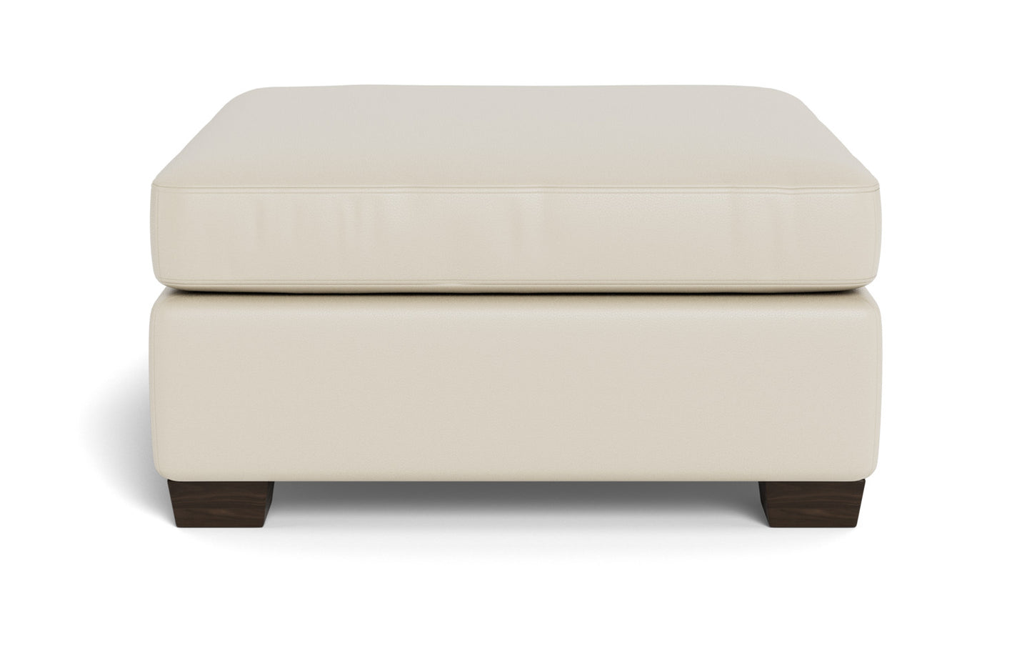 Mesa Leather Storage Cocktail Ottoman - Tribeca Cobalt