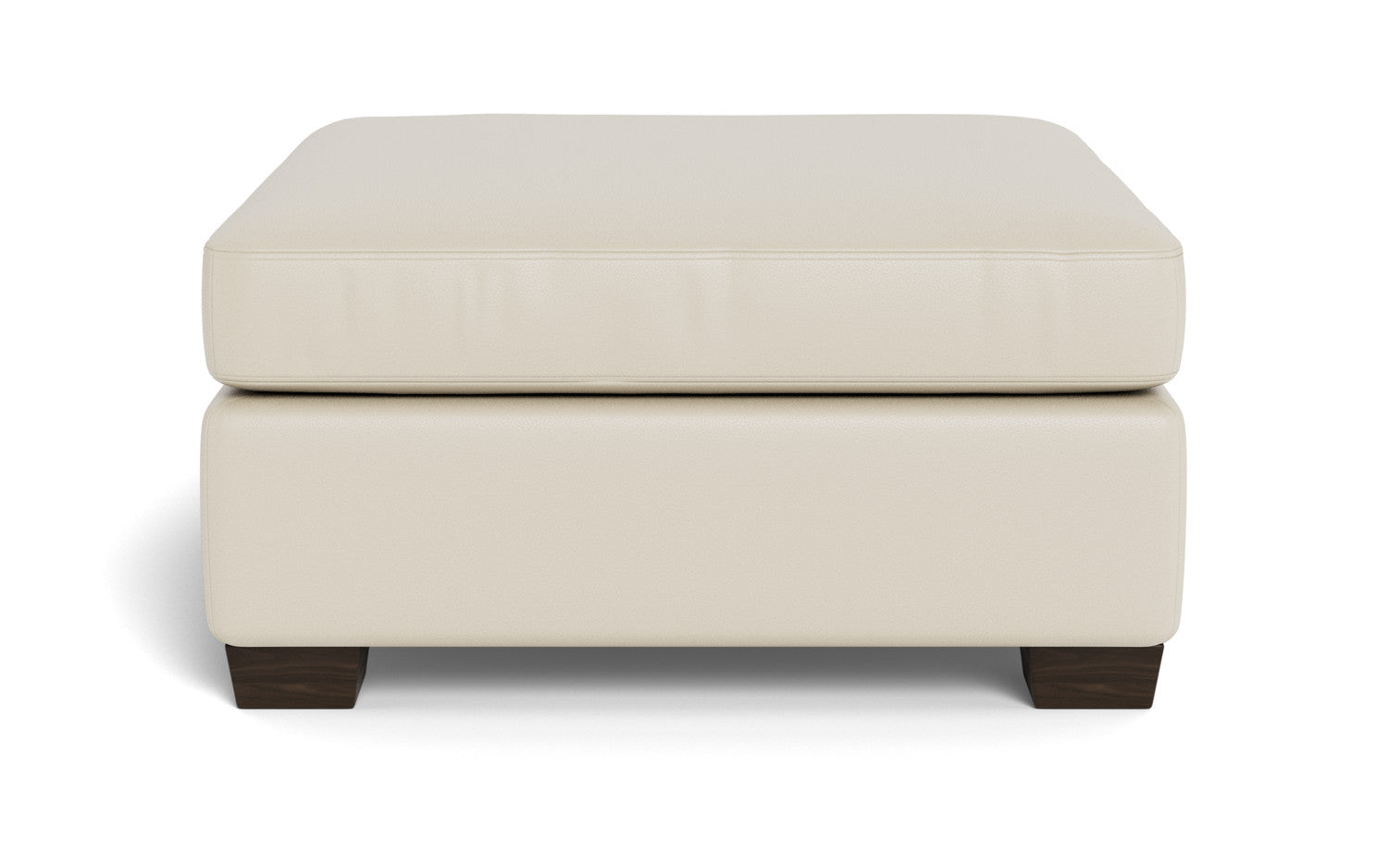 Mesa Leather Storage Cocktail Ottoman - Tribeca Cobalt