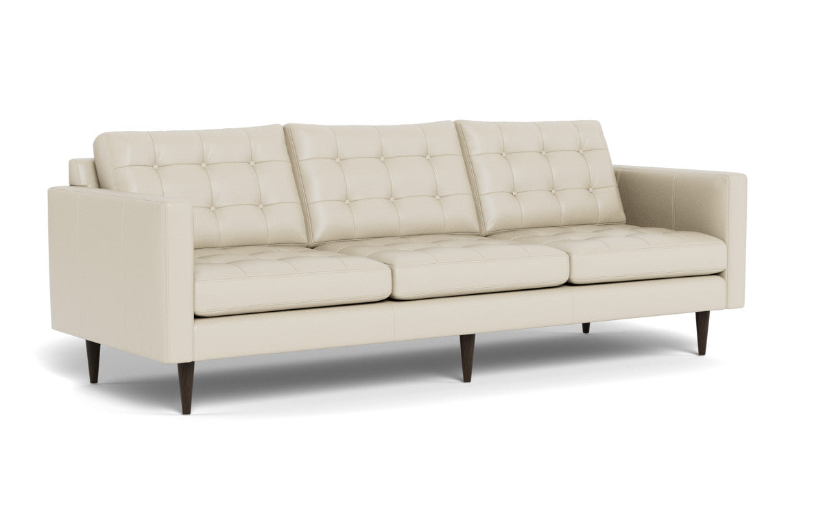 Wallace 98" Leather Estate Sofa - Tribeca Cream