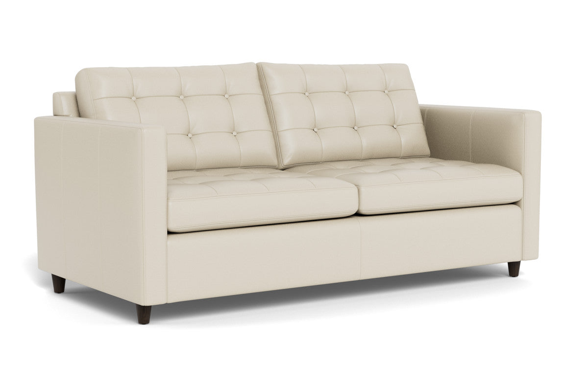 Wallace 74" Leather Queen Sleeper Sofa - Tribeca Cream