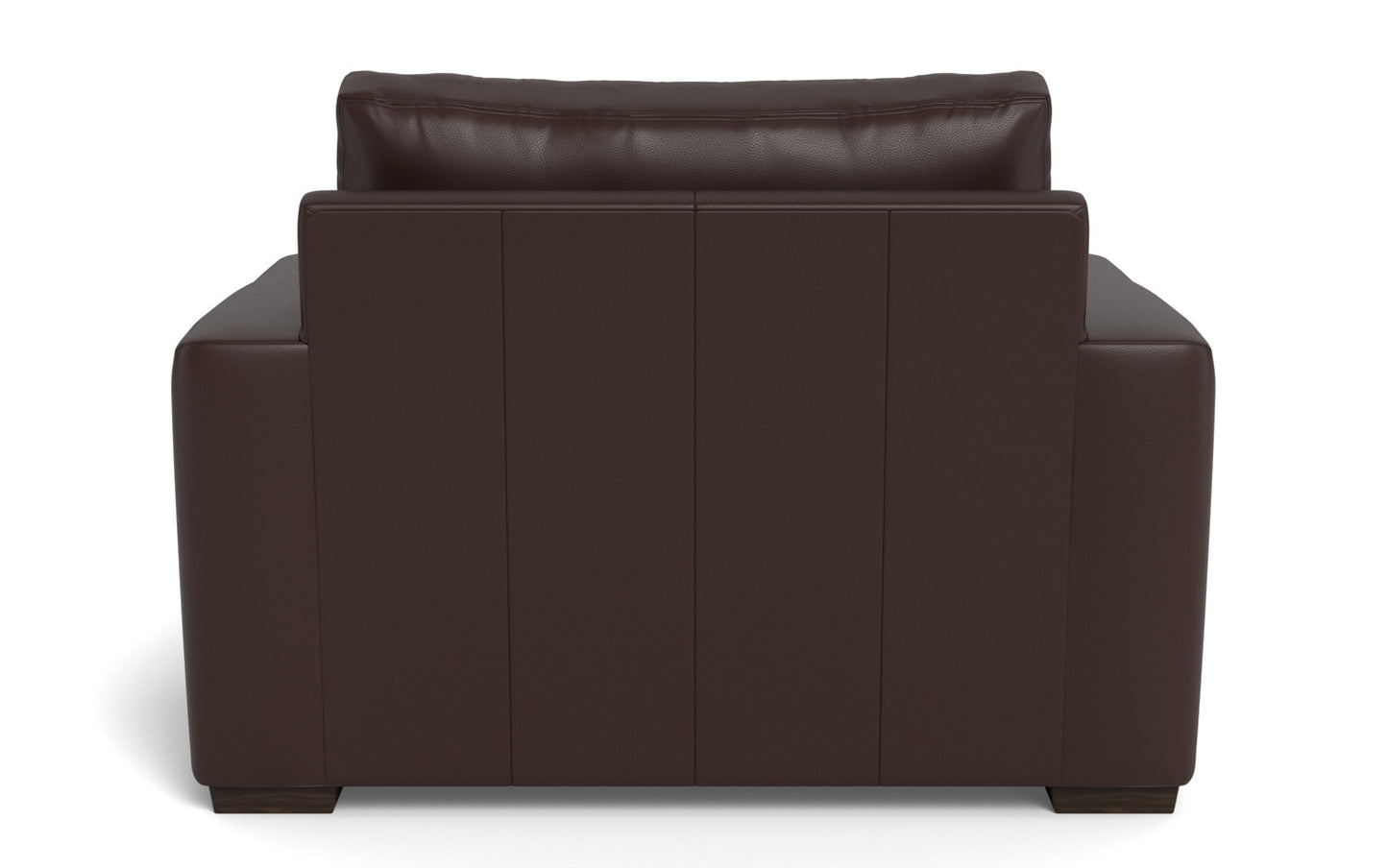 Mesa 52" Leather Arm Chair - Tribeca Espresso