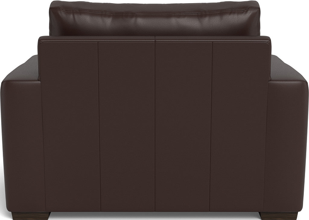 Mas Mesa 52" Deep Leather Arm Chair - Tribeca Espresso