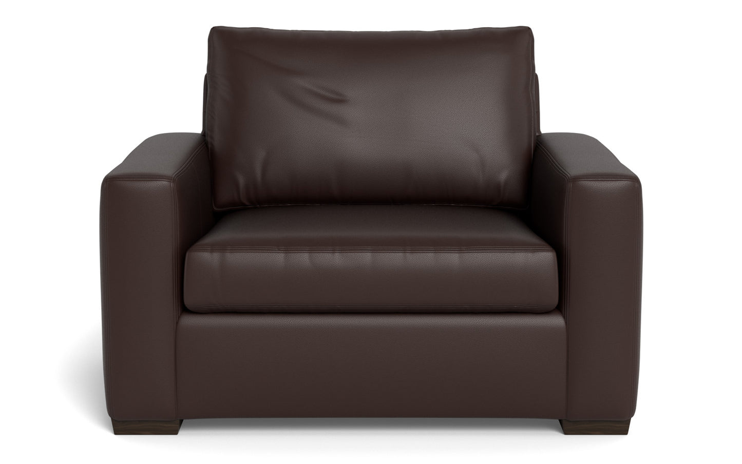 Mesa 52" Leather Arm Chair - Tribeca Espresso