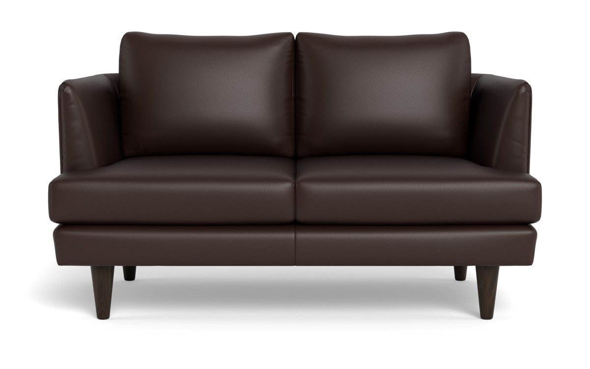 Rainey 59" Leather Loveseat - Tribeca Espresso