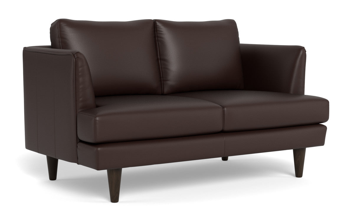 Rainey 59" Leather Loveseat - Tribeca Espresso