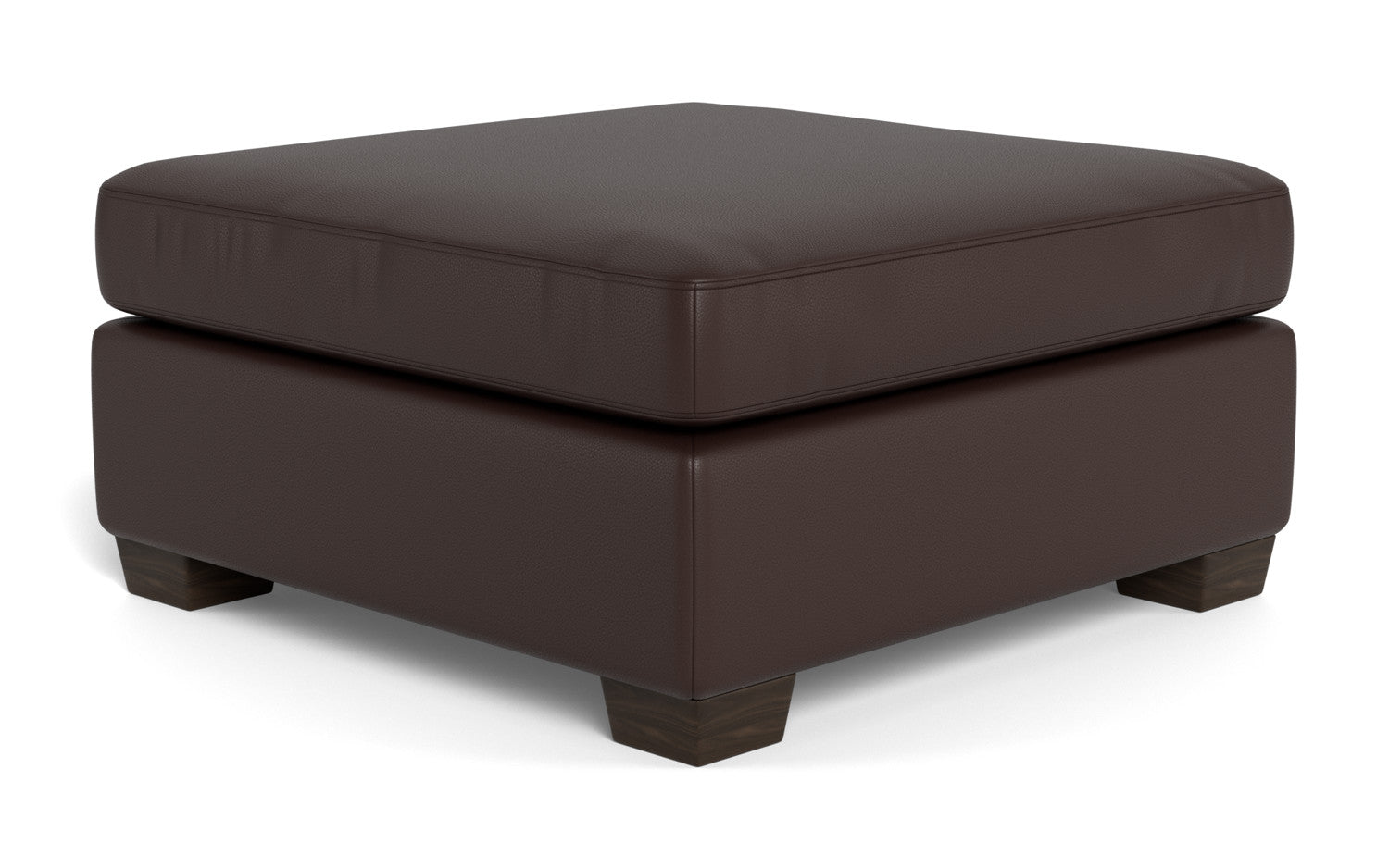 Mesa Leather Storage Cocktail Ottoman - Tribeca Espresso
