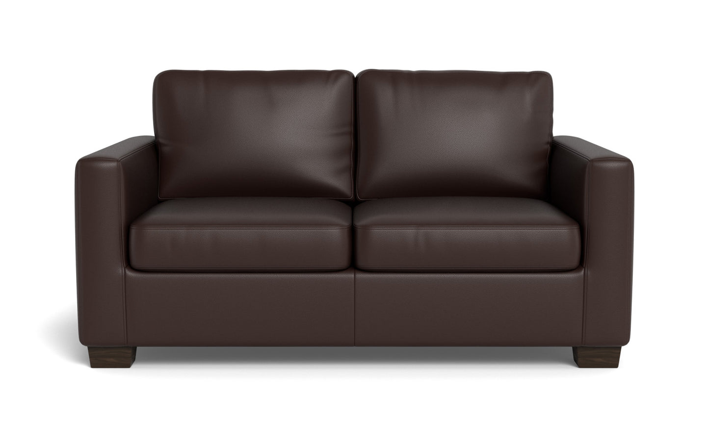 Track 62" Leather Twin Sleeper - Tribeca Espresso