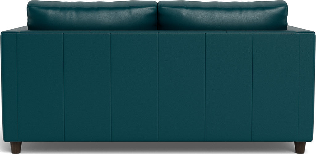 Ladybird 72" Leather Full Sleeper Loveseat - Tribeca Lagoon