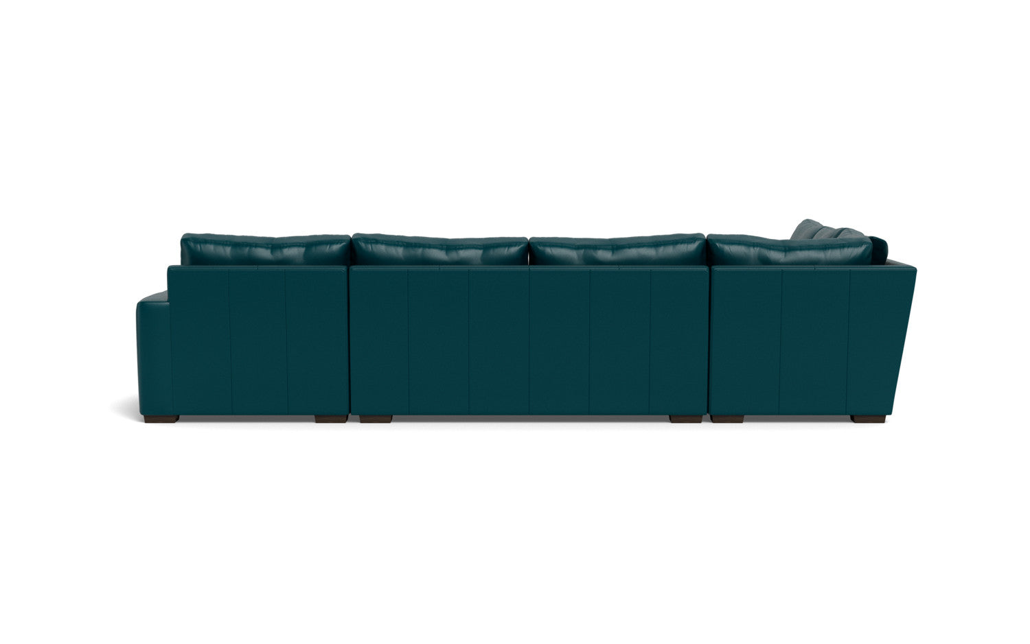 Mesa 156" Leather Corner Sectionals w. Right Chaise - Tribeca Lagoon