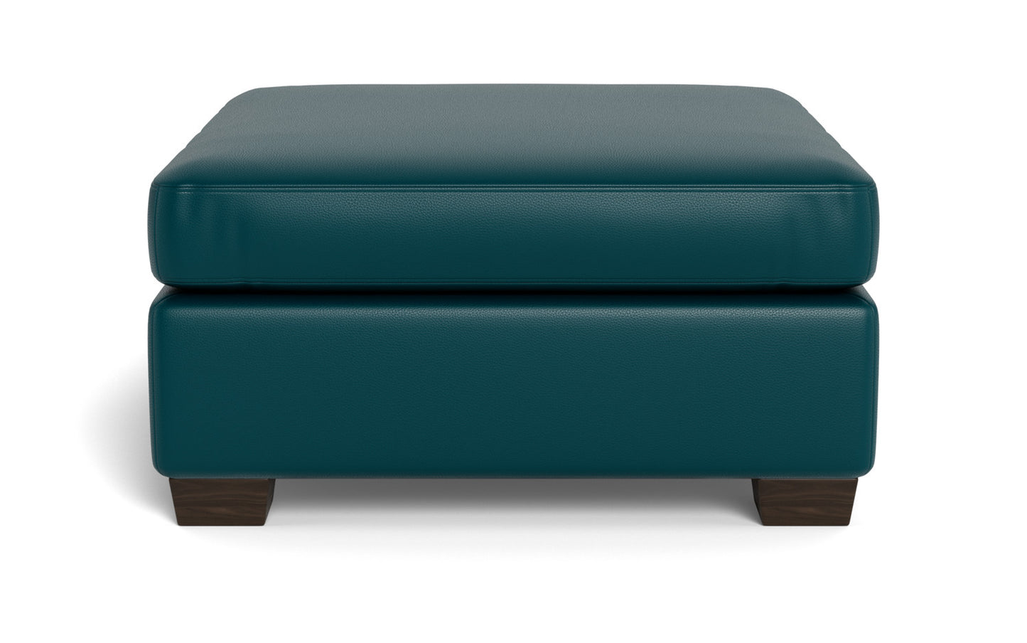 Mesa Leather Storage Cocktail Ottoman - Tribeca Lagoon
