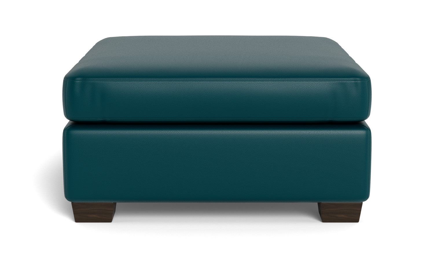 Mesa Leather Storage Cocktail Ottoman - Tribeca Lagoon