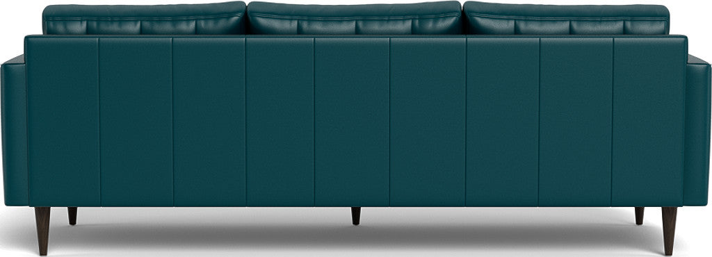 Wallace 98" Leather Estate Sofa - Tribeca Lagoon