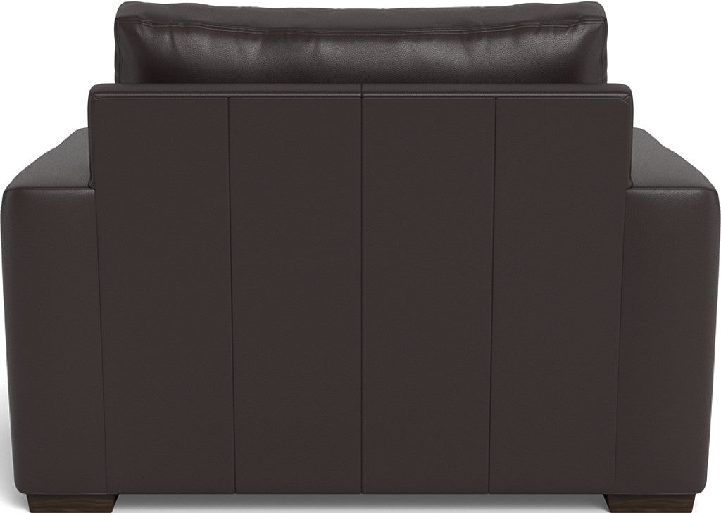 Mas Mesa 52" Deep Leather Arm Chair - Tribeca Quarry