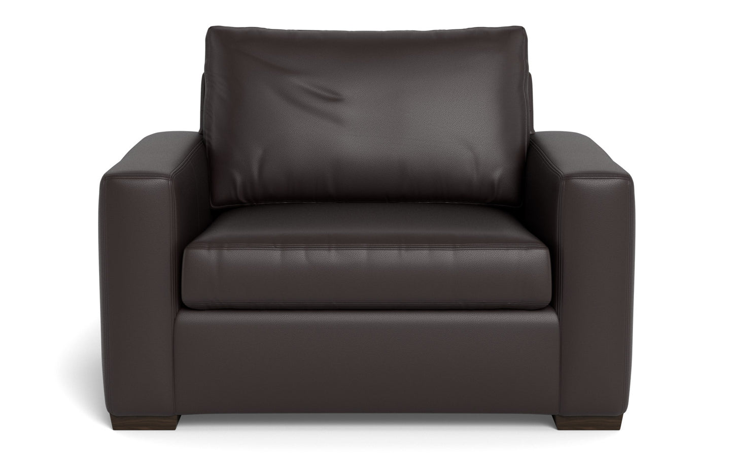 Mesa 52" Leather Arm Chair - Tribeca Quarry