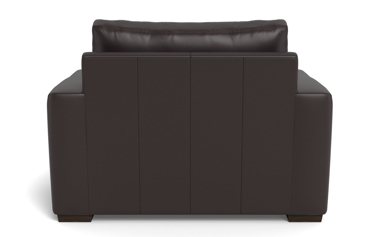 Mesa 52" Leather Arm Chair - Tribeca Quarry