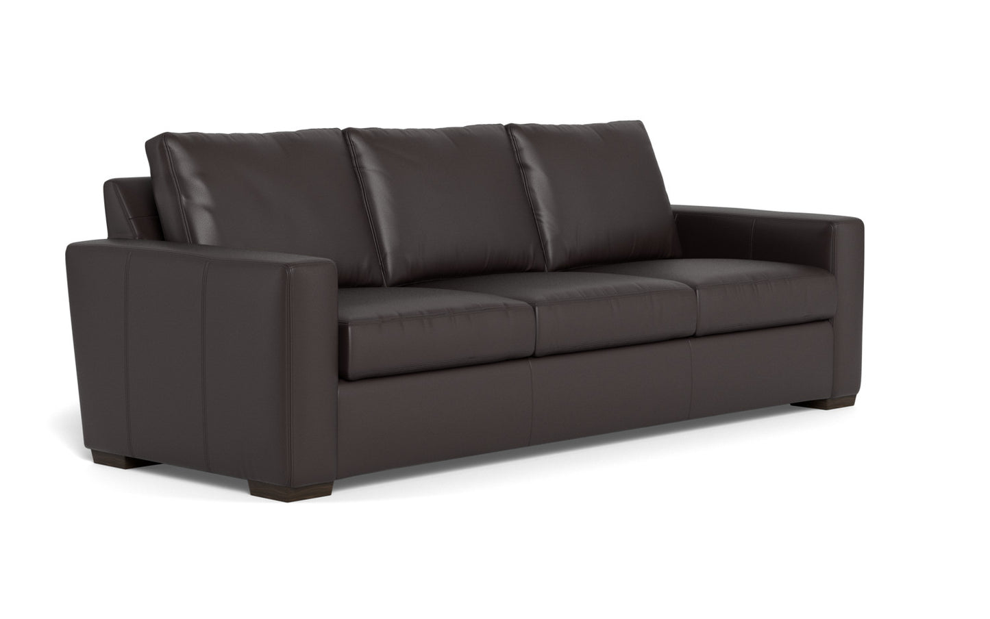 Mesa 101" Leather Estate Sofa - Tribeca Quarry