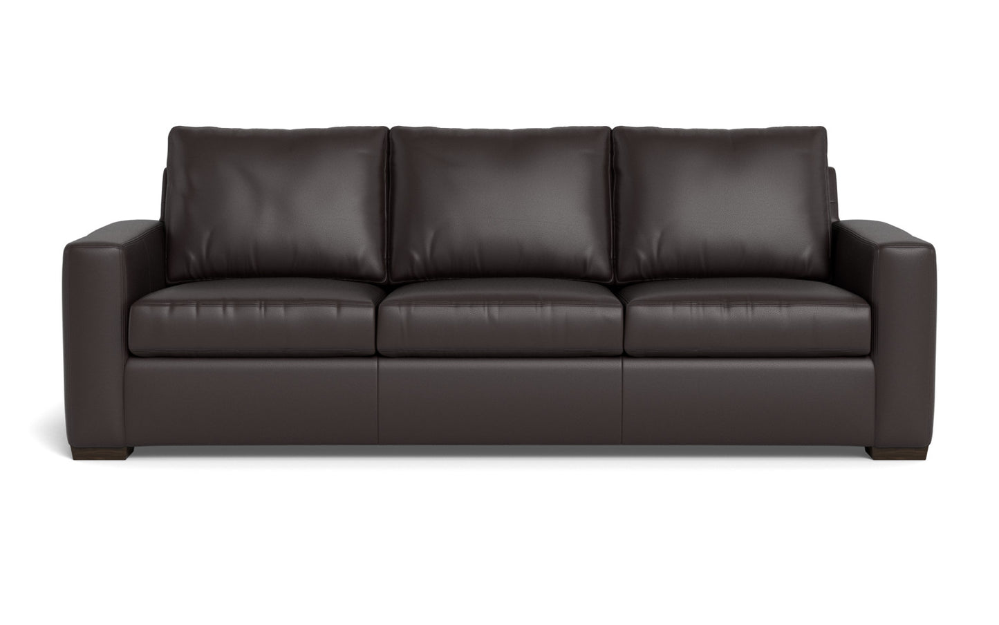 Mesa 101" Leather Estate Sofa - Tribeca Quarry