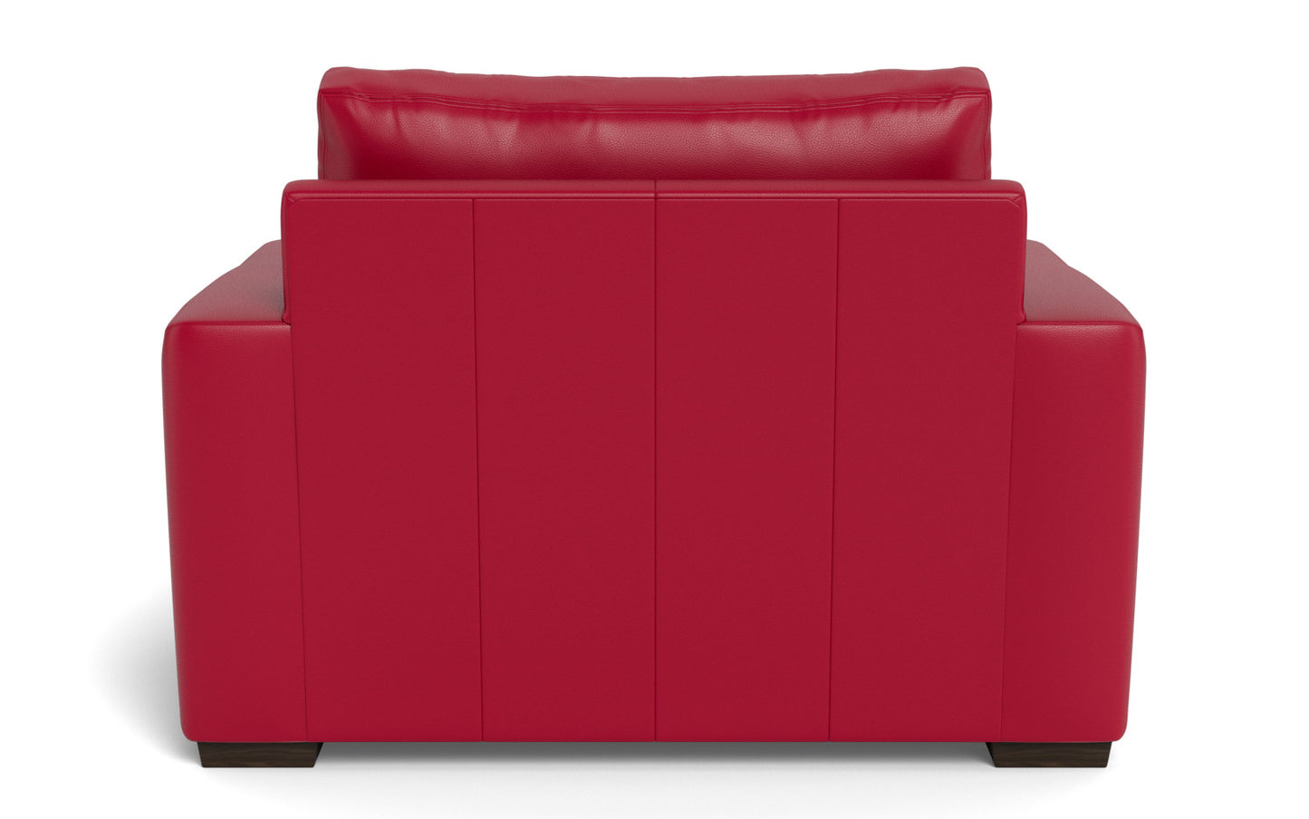 Mesa 52" Leather Arm Chair - Tribeca Scarlet