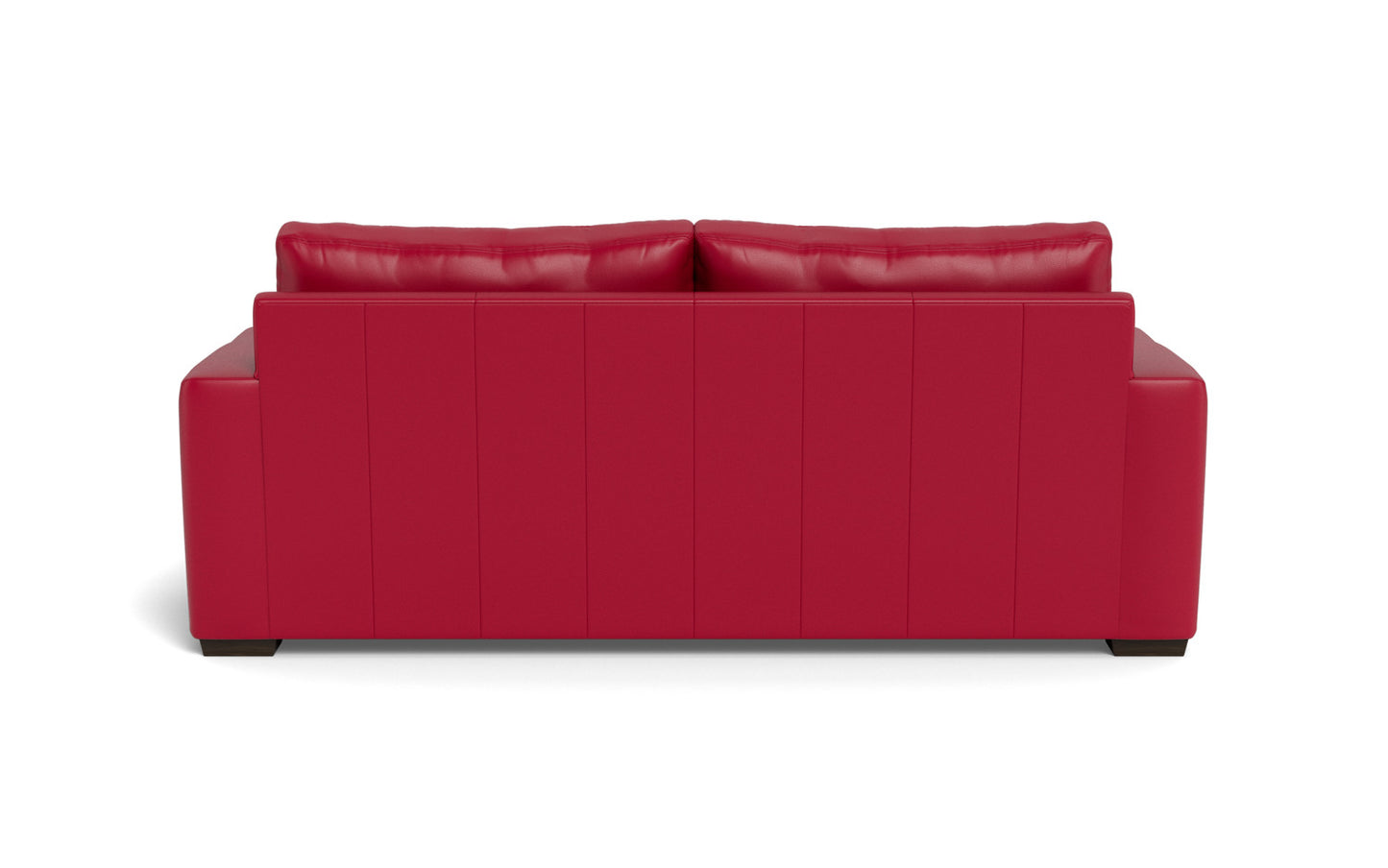 Mesa 88" Leather Sofa - Tribeca Scarlet