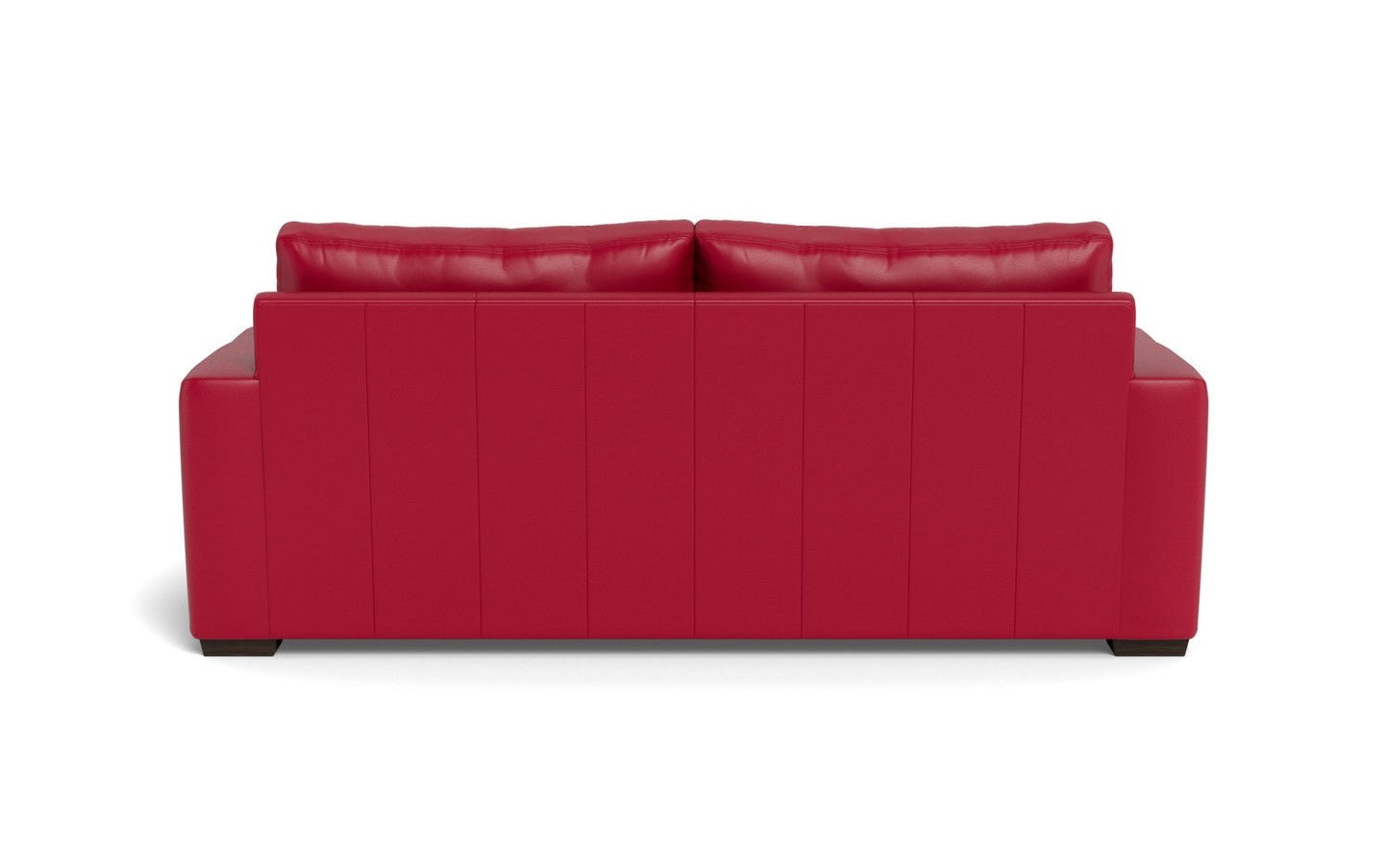 Mesa 88" Leather Sofa - Tribeca Scarlet